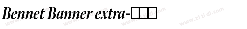 Bennet Banner extra字体转换